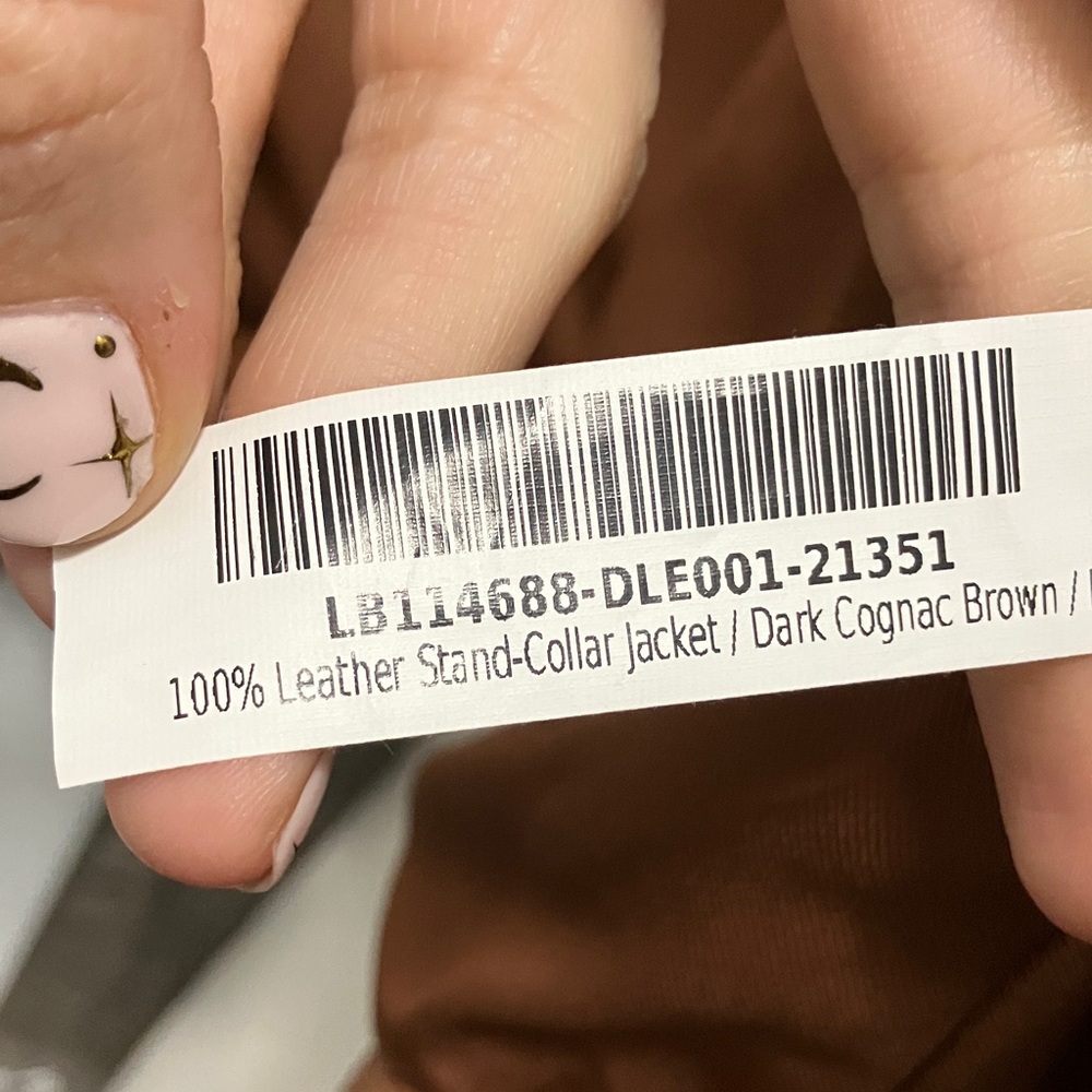 Quince Women 100% Leather
Stand-Collar Jacket Dark
Cognac Brown M - Picture 6 of 12